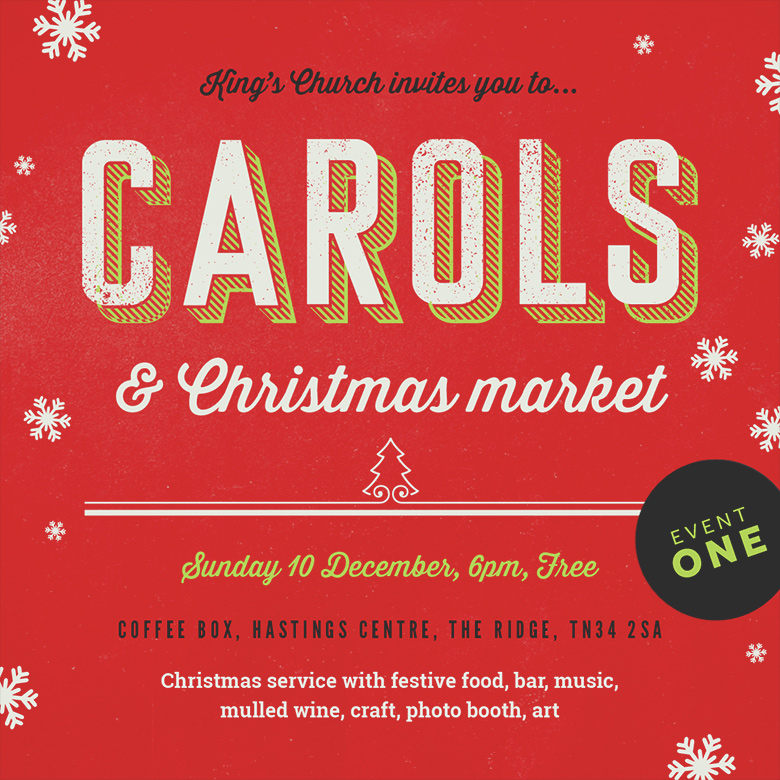 Church Flyer Design: King's 1066 – Carols and Christmas Market
